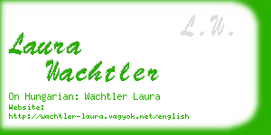 laura wachtler business card